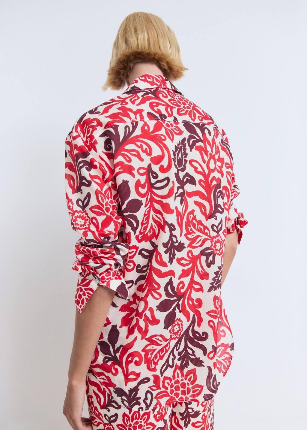 Multicolour Printed Cotton Shirt, , large image number 5