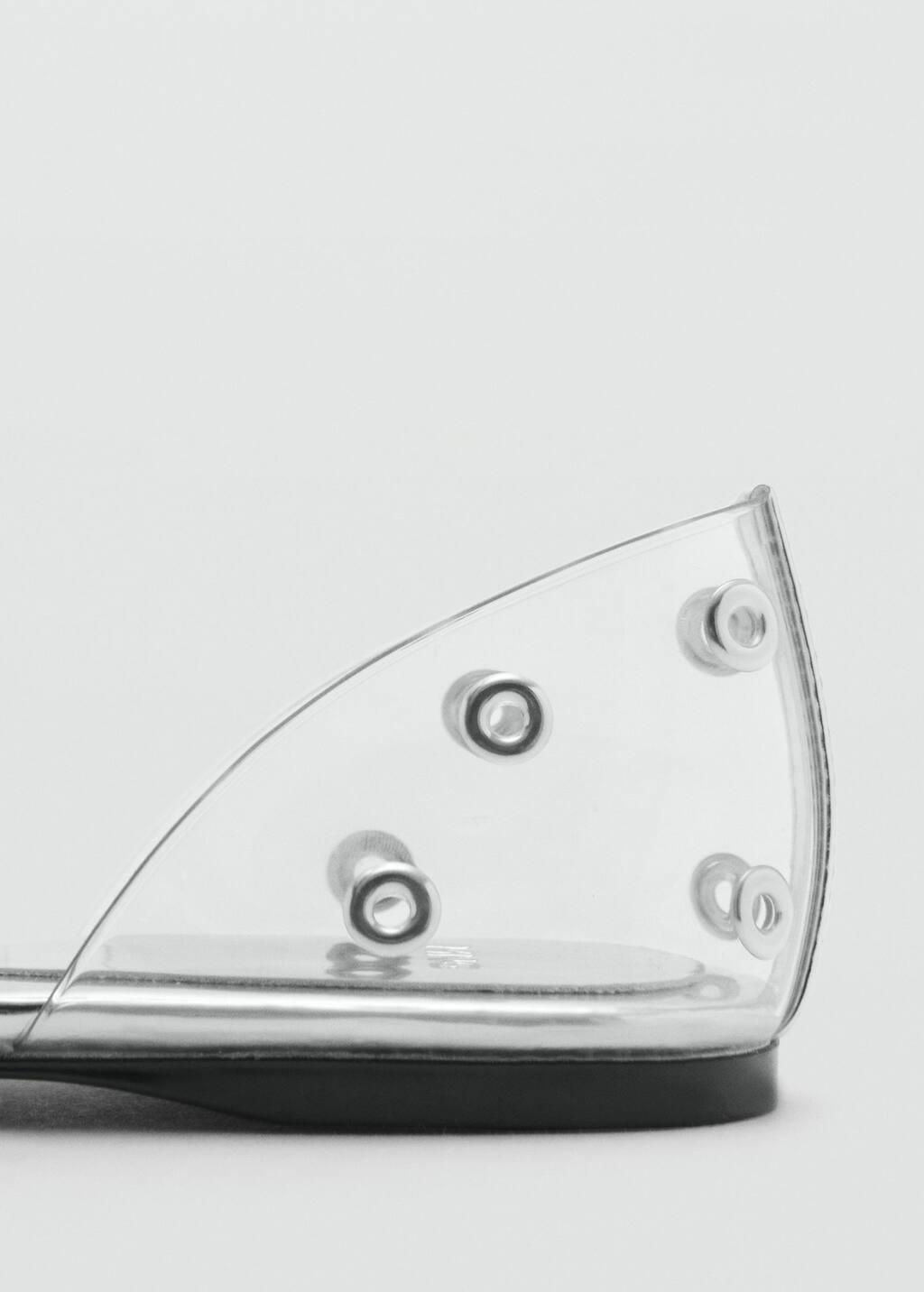 Silver Vinyl Shoes With Eyelets, , large image number 1