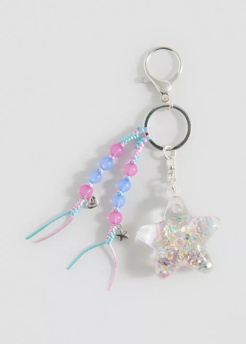 LT-PASTEL PINK Star keychain, Kids Girl, Light-Pastel Pink, large image number 1