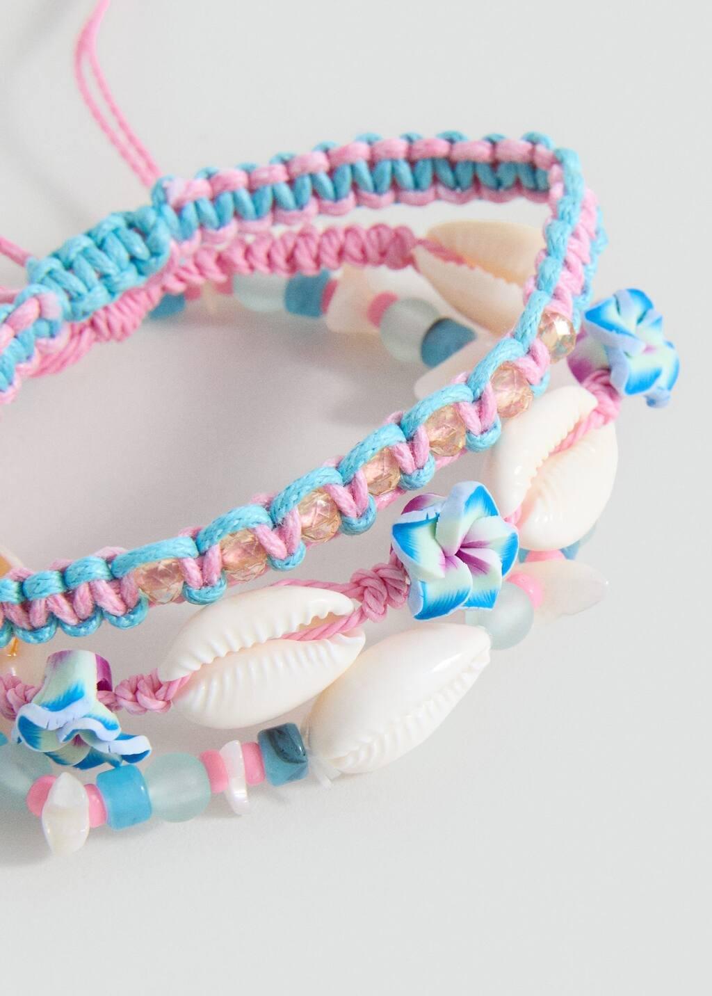 Pink Pack Of 3 Bracelets, Pink, large image number 1
