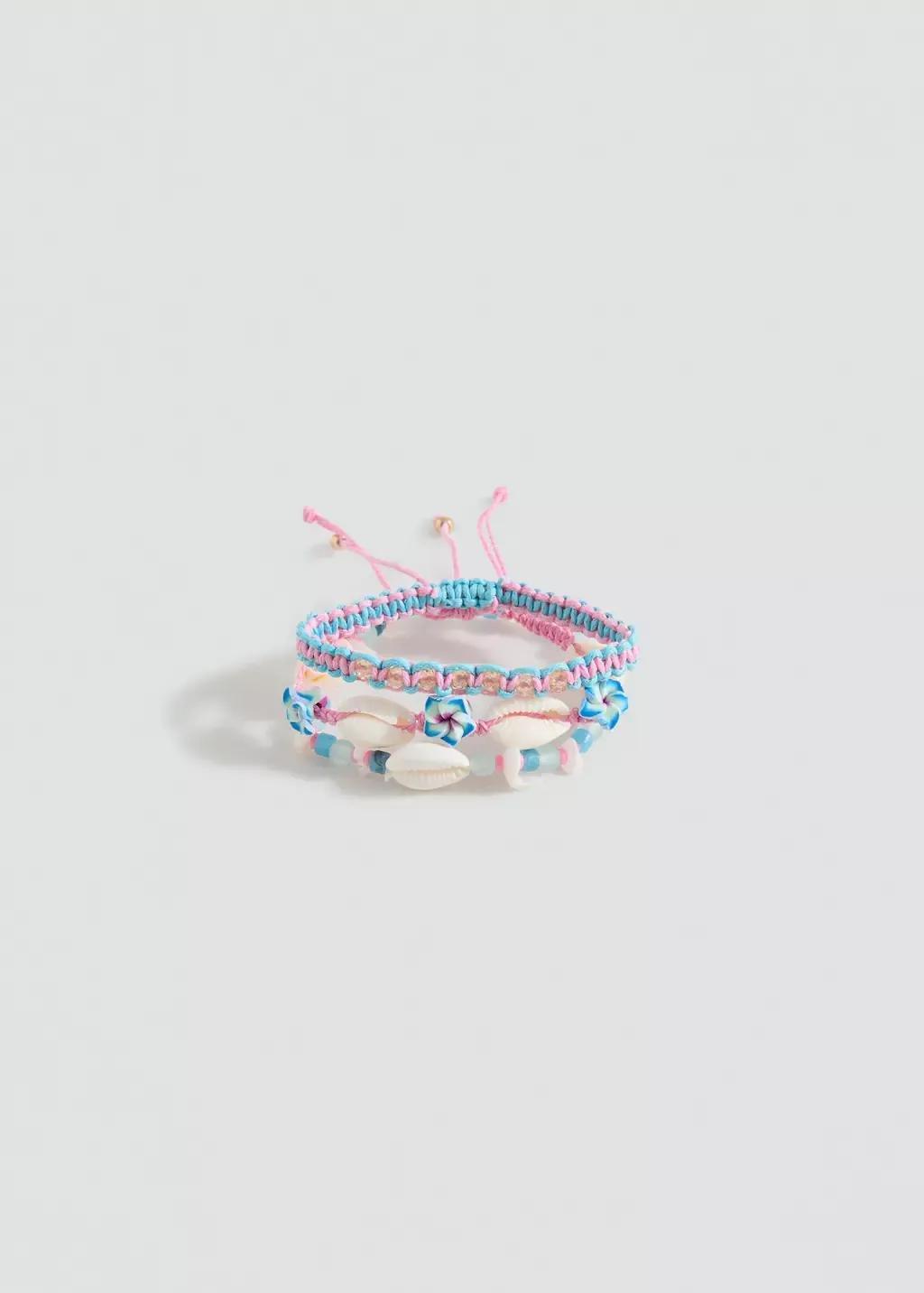 Pink Pack Of 3 Bracelets, Pink, large image number 2