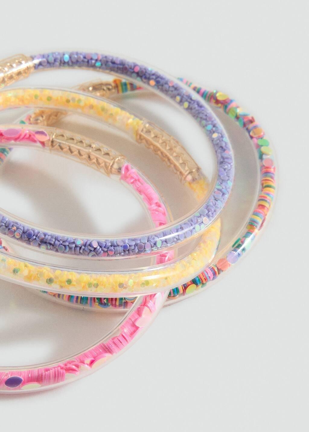 Gold Pack Of 4 Bracelets, Gold, large image number 1