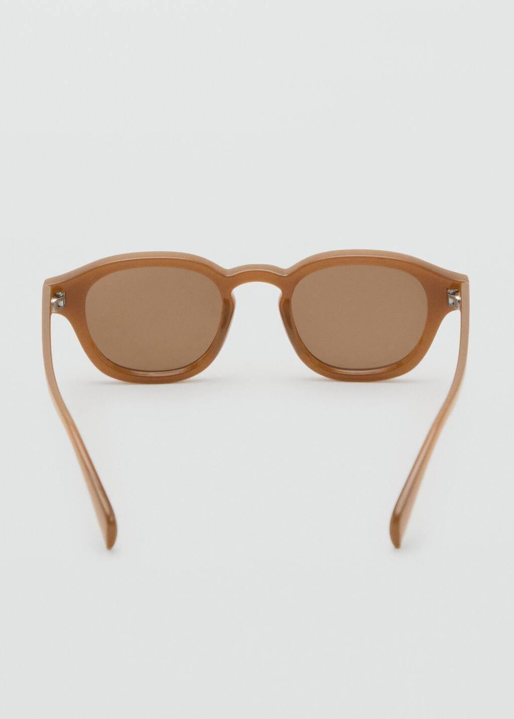 Brown Resin Frame Sunglasses, Dark Brown, large image number 1