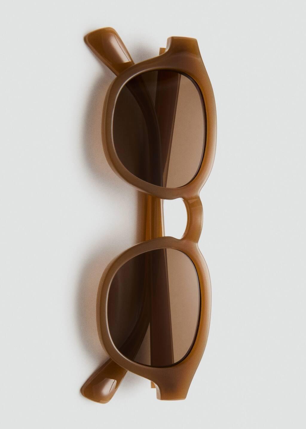 Brown Resin Frame Sunglasses, Dark Brown, large image number 2