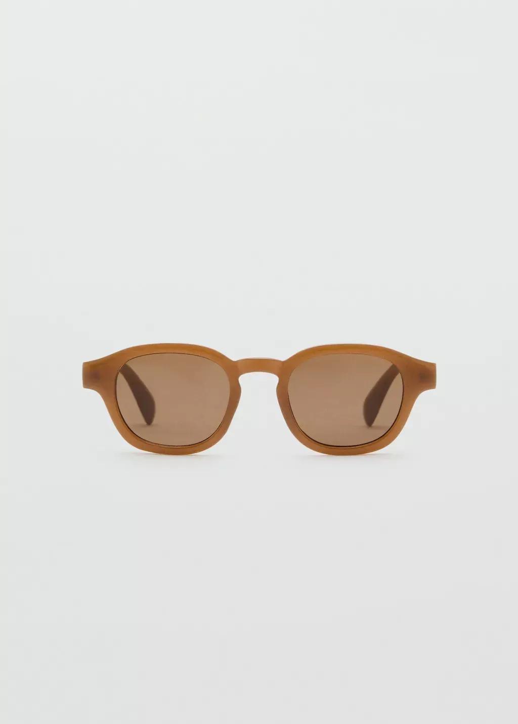Brown Resin Frame Sunglasses, Dark Brown, large image number 3