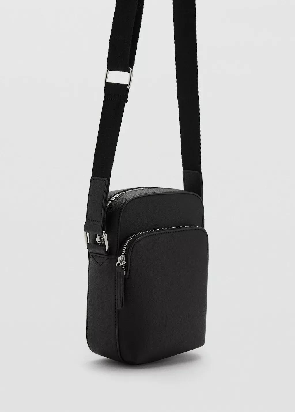 BLACK Patent leather-effect shoulder bag, Black, large image number 0