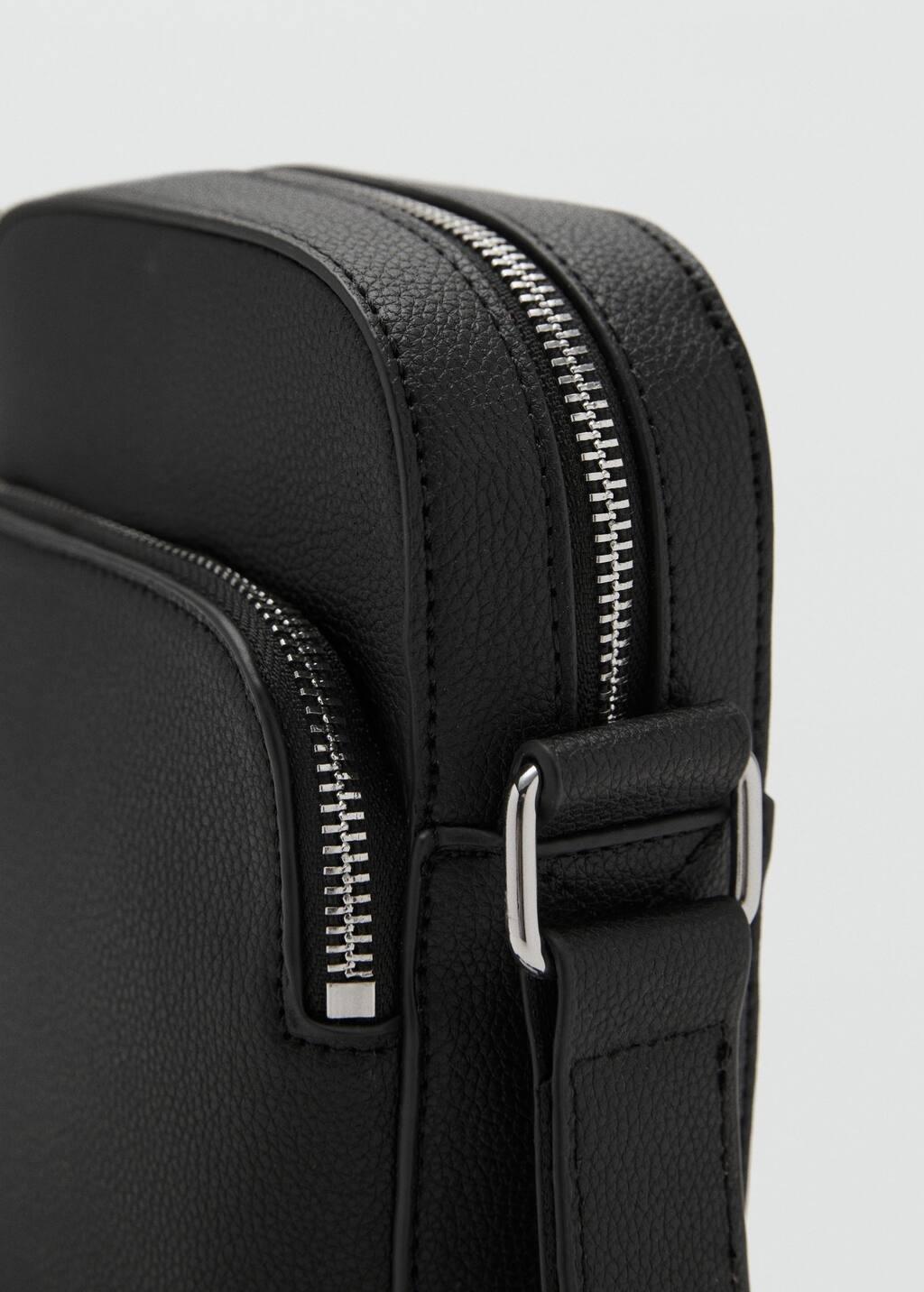 BLACK Patent leather-effect shoulder bag, Black, large image number 1