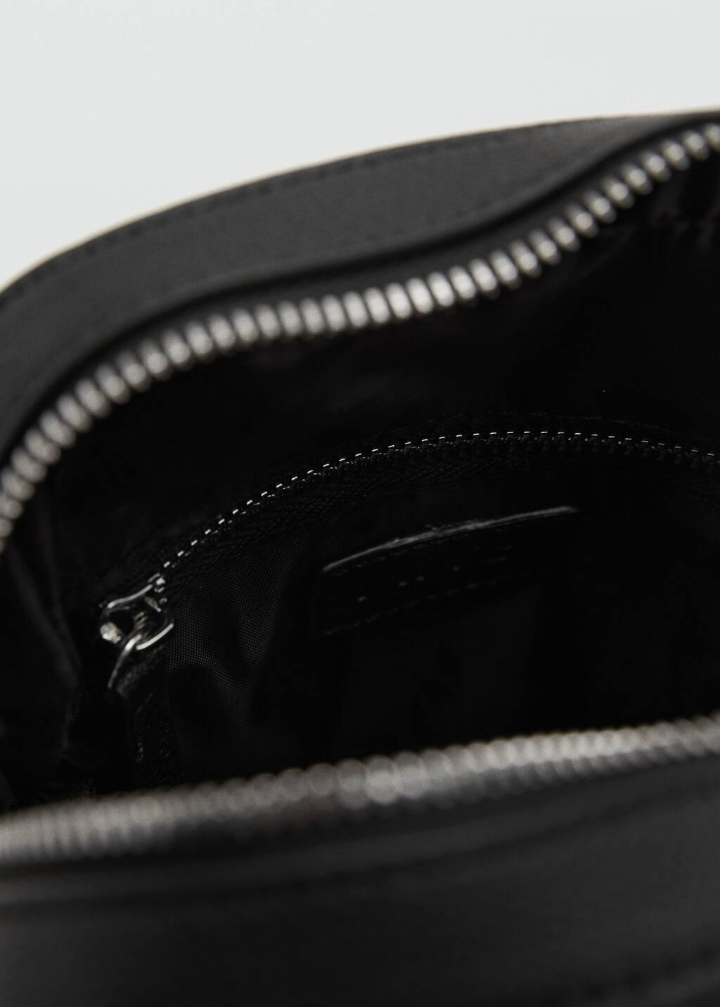 BLACK Patent leather-effect shoulder bag, Black, large image number 2