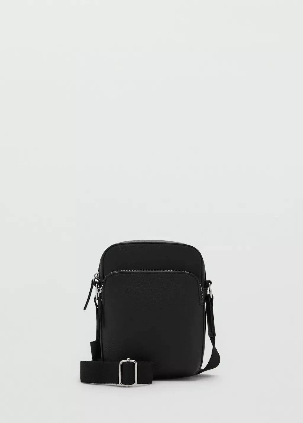 BLACK Patent leather-effect shoulder bag, Black, large image number 3