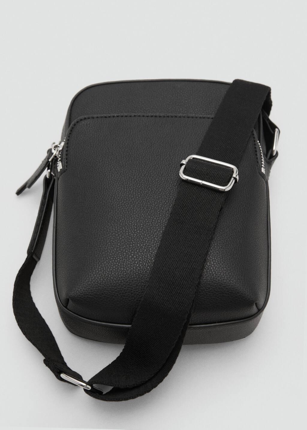 BLACK Patent leather-effect shoulder bag, Black, large image number 4