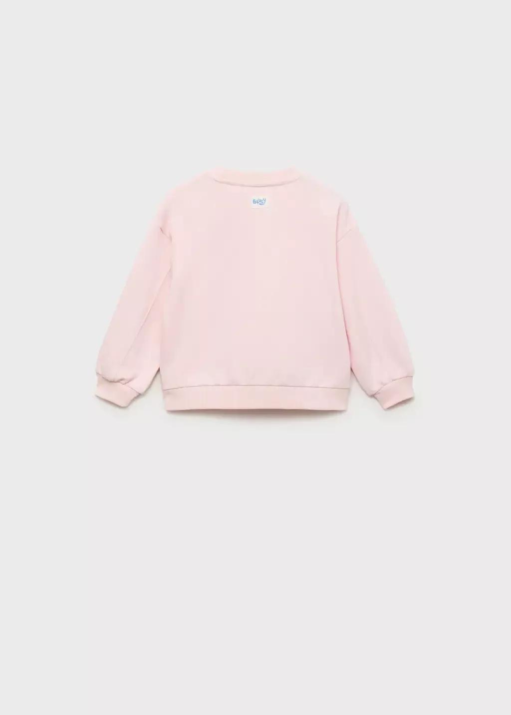 Pink Bluey-Print Sweatshirt, Kids Girls, , large image number 1