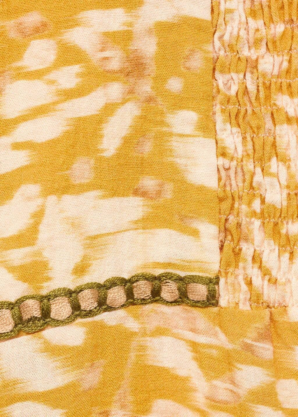 Yellow Tropical Print Jumpsuit, Kids Girls, , large image number 2