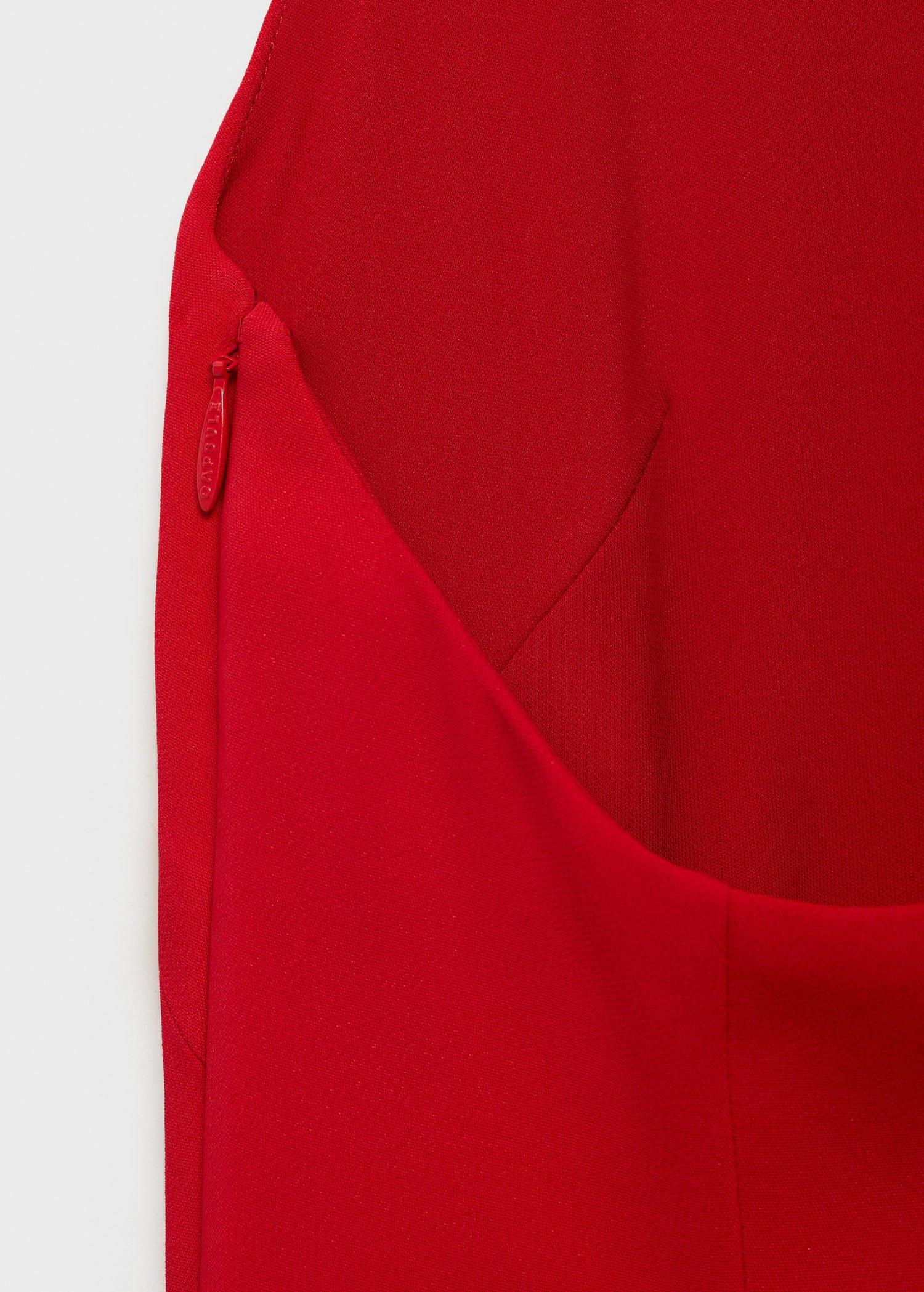 This garment belongs to our event collection, designed to make you the perfect guest at any party, wedding or ceremony,This dress is a statement of contemporary style, featuring an asymmetrical neckline that adds a bold and modern touch. The long sleeve provides an element of sophistication and elegance, while the asymmetrical back completes the design with an unexpected and appealing twist. It is the ideal choice for those who wish to stand out with a unique and contemporary look,Long sleeves w, , large image number 5