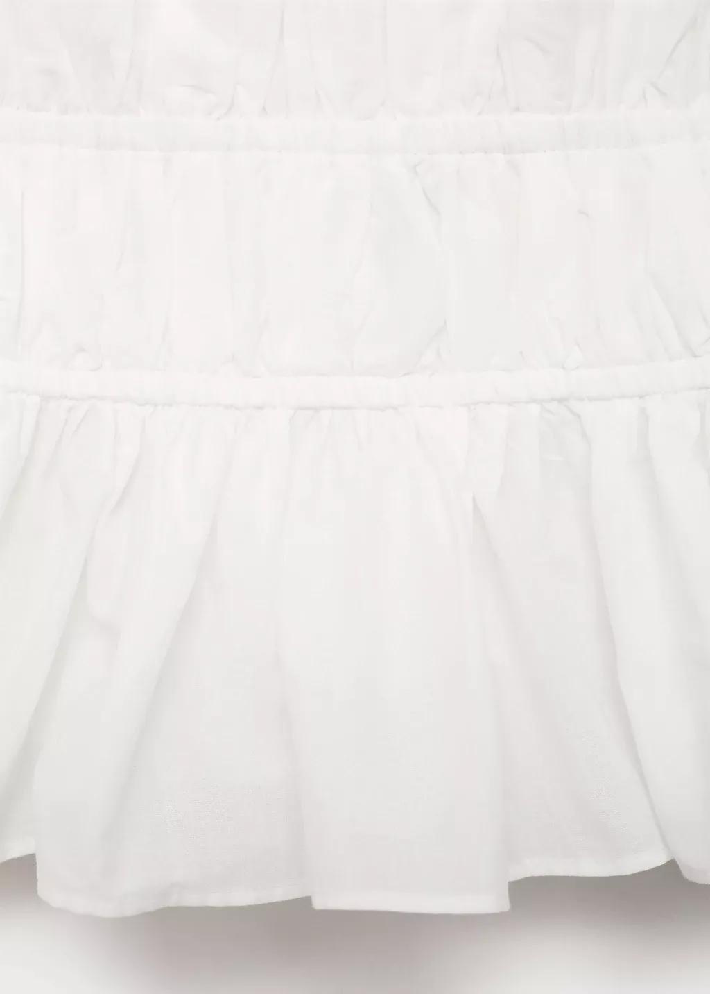White Ruched Halter Top, , large image number 4