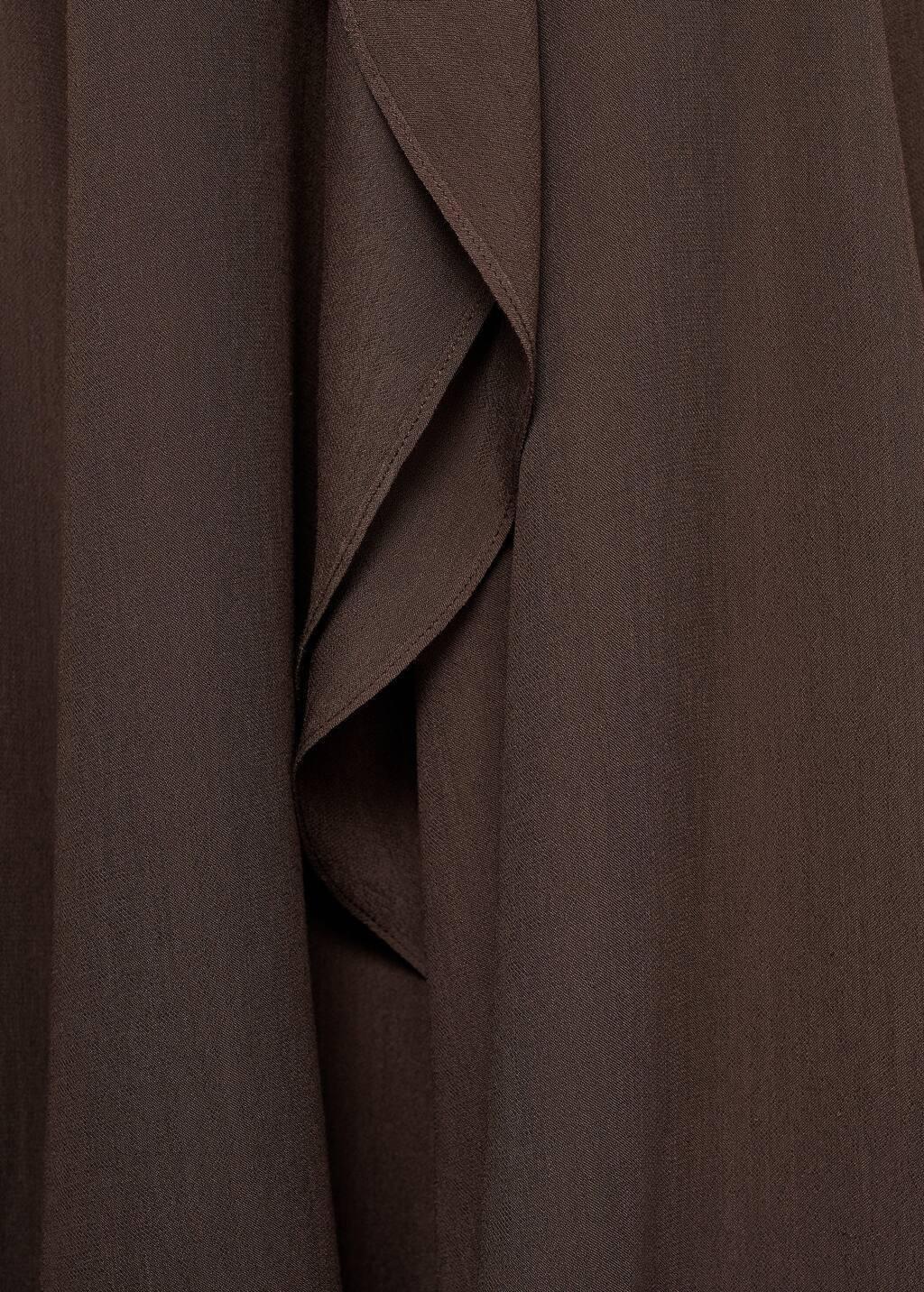 BROWN Maxi-skirt with ruffle detail, , large image number 3