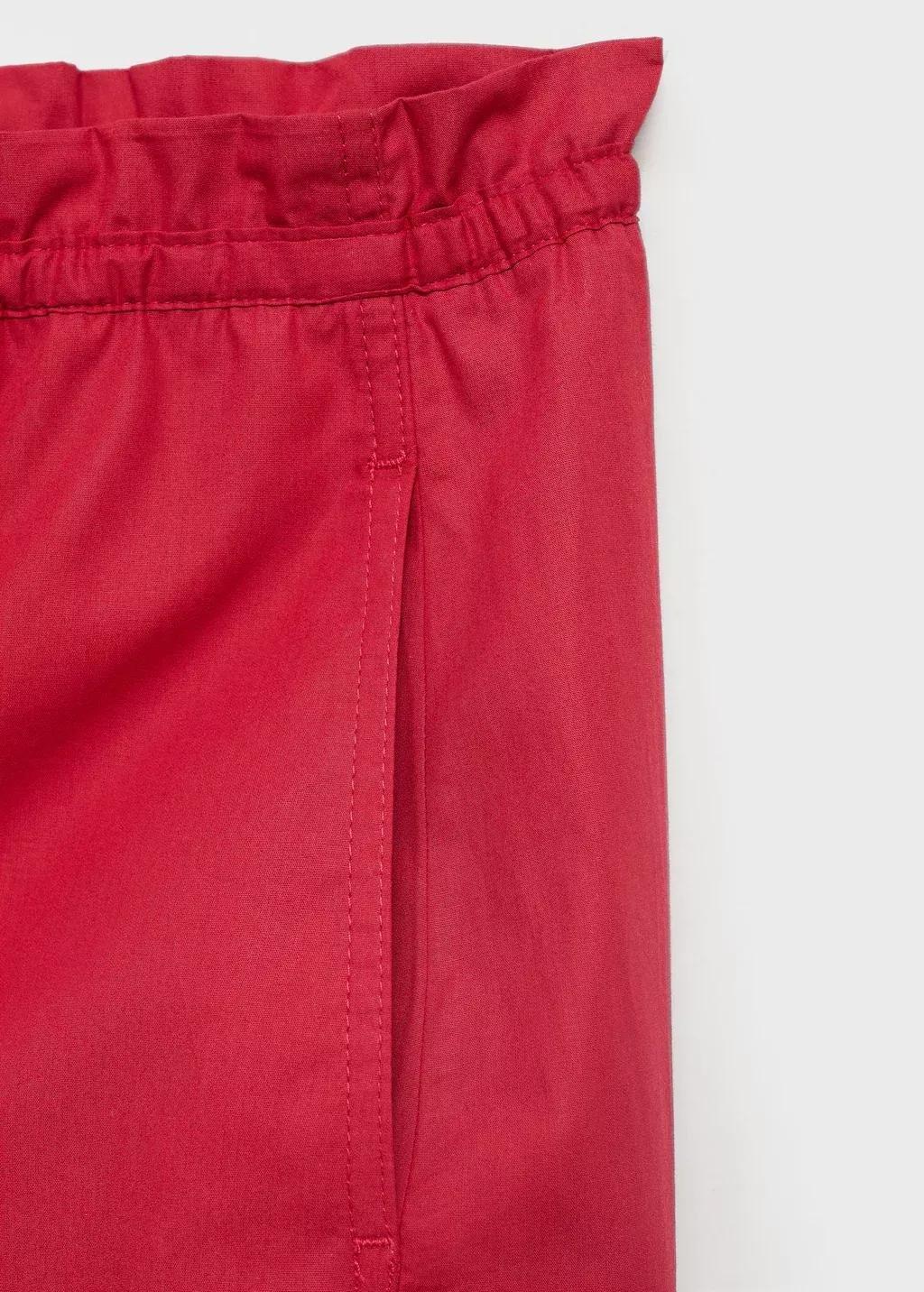 Red Paper Bag Cotton Trousers, , large image number 4