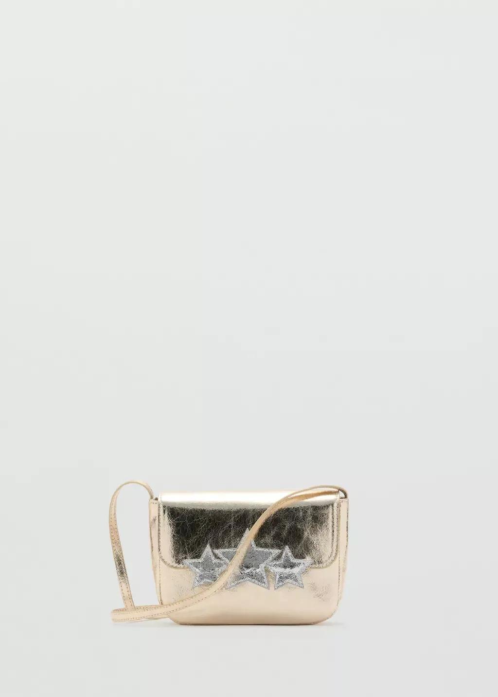 Gold Star Metallic Bag, Gold, large image number 3
