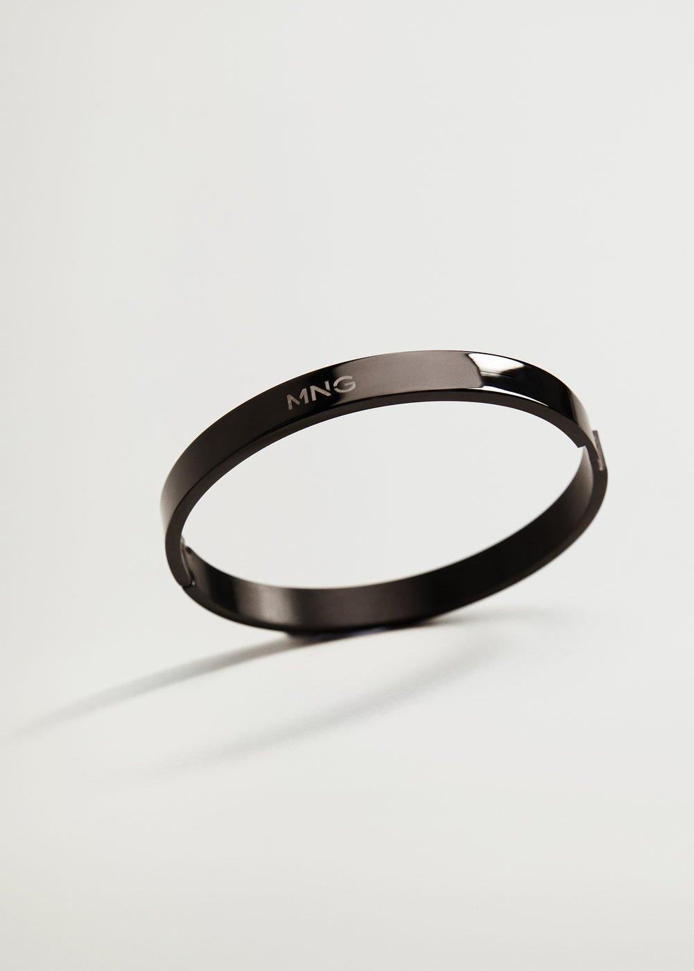 Black Stainless Steel Bracelet, Men, , large image number 2