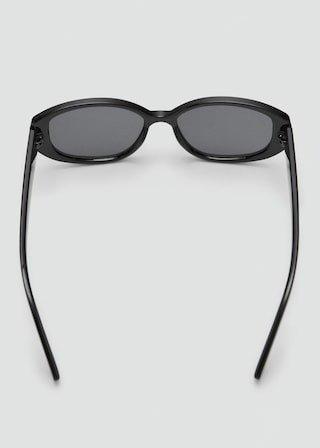 Black Resin Frame Sunglasses, Black, medium