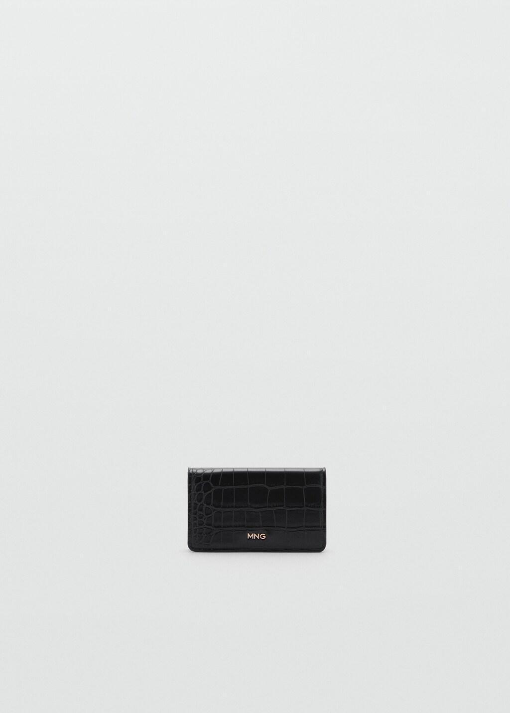 Black Coco Leather Effect Wallet, Black, large image number 11