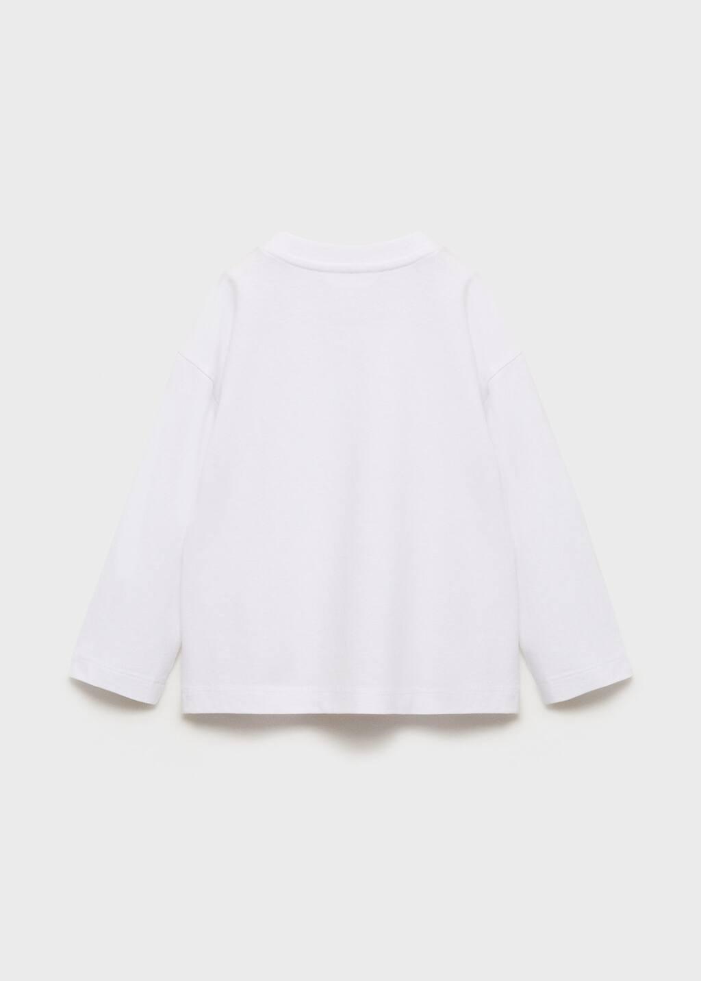 White Cotton Pocket T-Shirt, Baby Boys, White, large image number 1