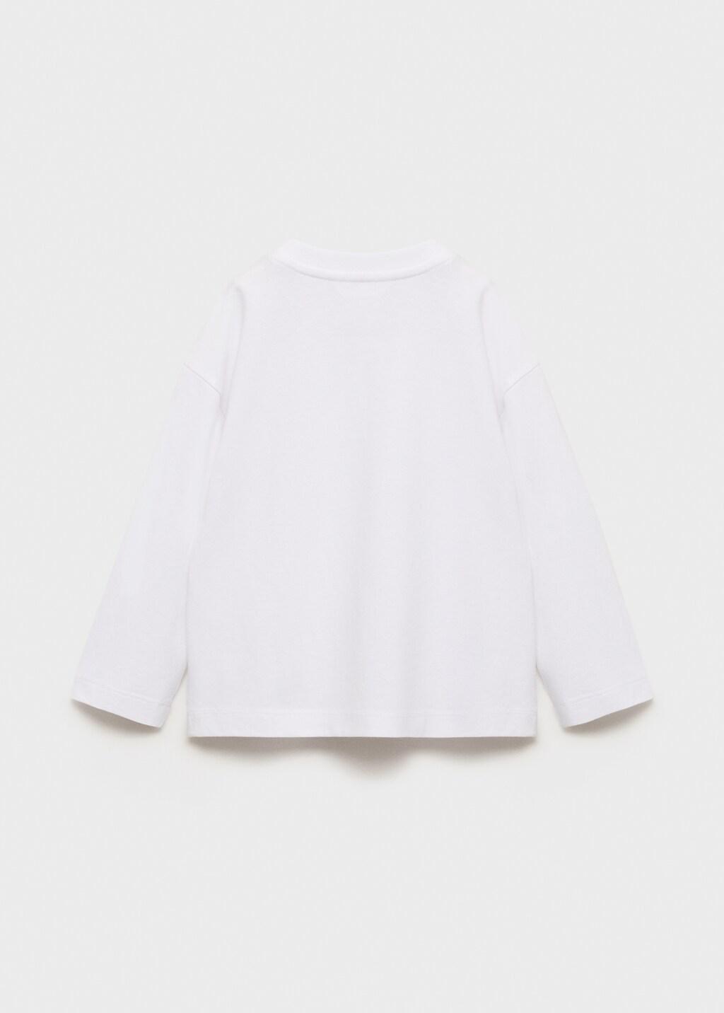 White Cotton Pocket T-Shirt, Baby Boys, White, large image number 2