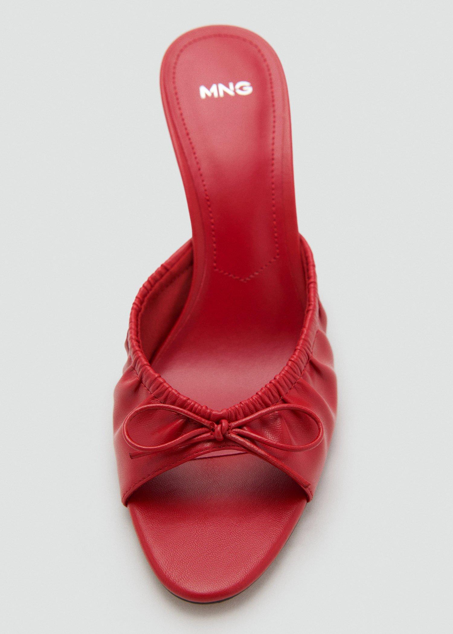 Red Bow Heel Sandals, , large image number 0
