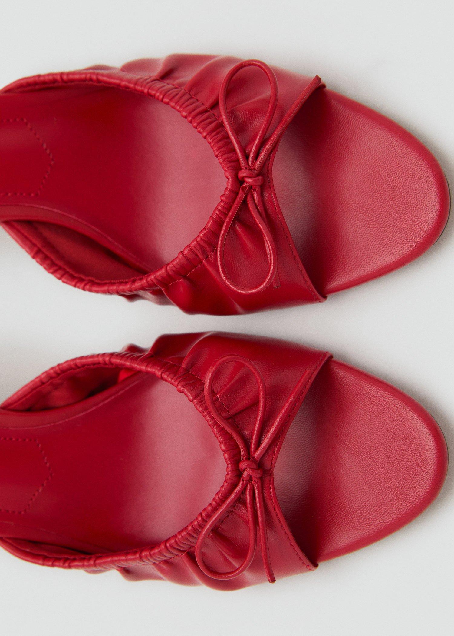 Red Bow Heel Sandals, , large image number 1