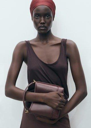 Burgundy Small Bucket Bag, 0201_78, large image number 0