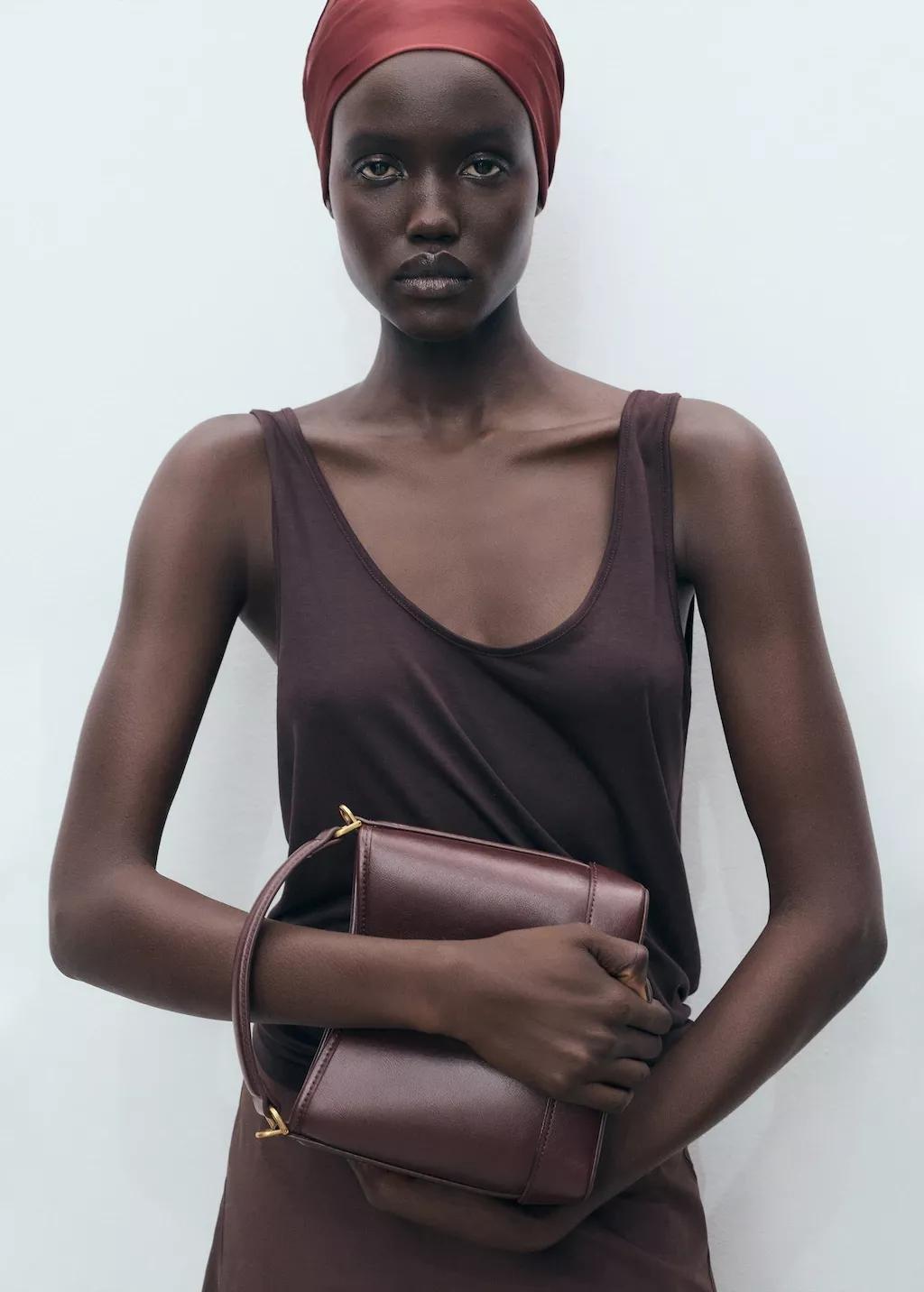 Burgundy Small Bucket Bag, 0201_78, large image number 1