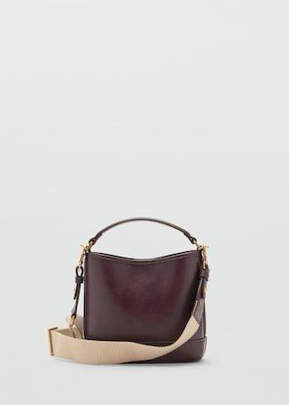 Burgundy Small Bucket Bag, 0201_78, large image number 2