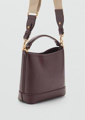 Burgundy Small Bucket Bag, 0201_78, large image number 3