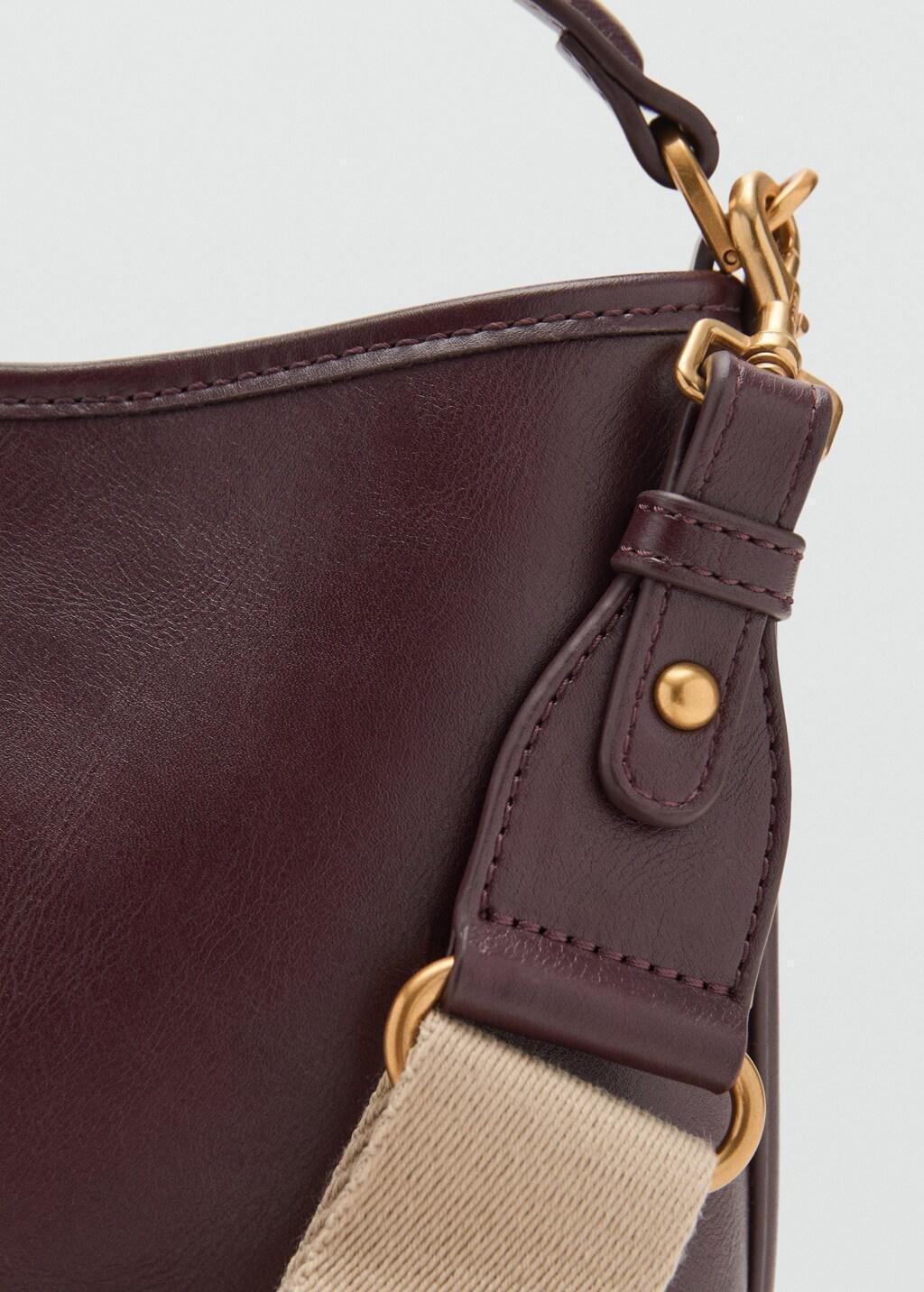Burgundy Small Bucket Bag, 0201_78, large image number 4