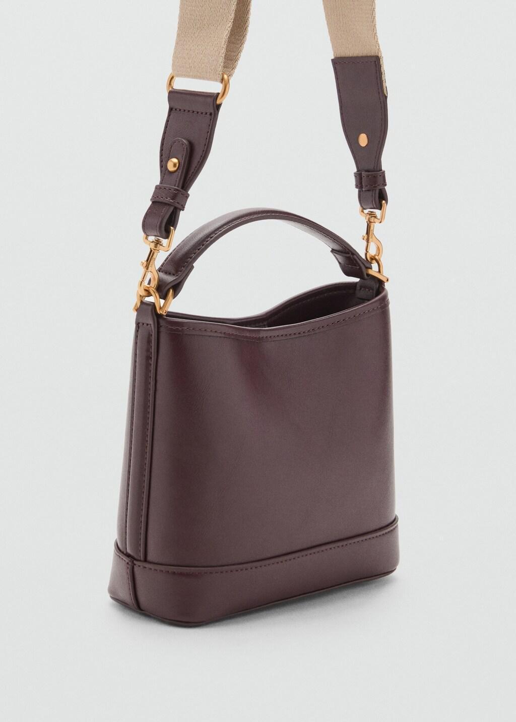 Burgundy Small Bucket Bag, 0201_78, large image number 6