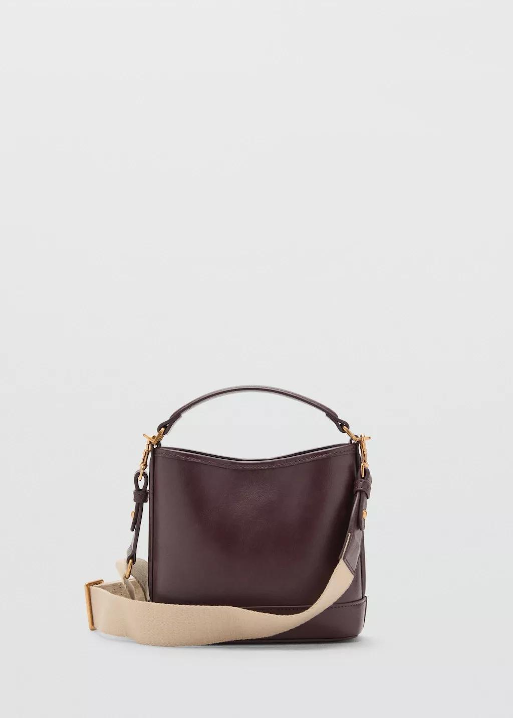 Burgundy Small Bucket Bag, 0201_78, large image number 9