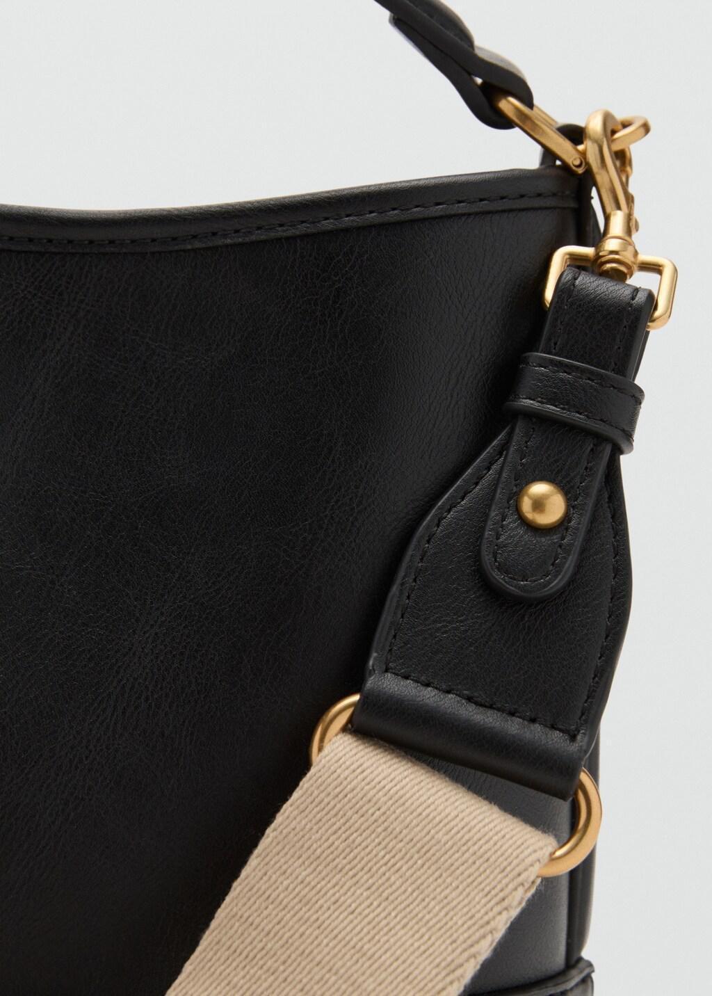 Black Small Bucket Bag, 0201_99, large image number 8