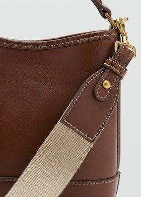Brown Small Bucket Bag, Medium Brown, large image number 2