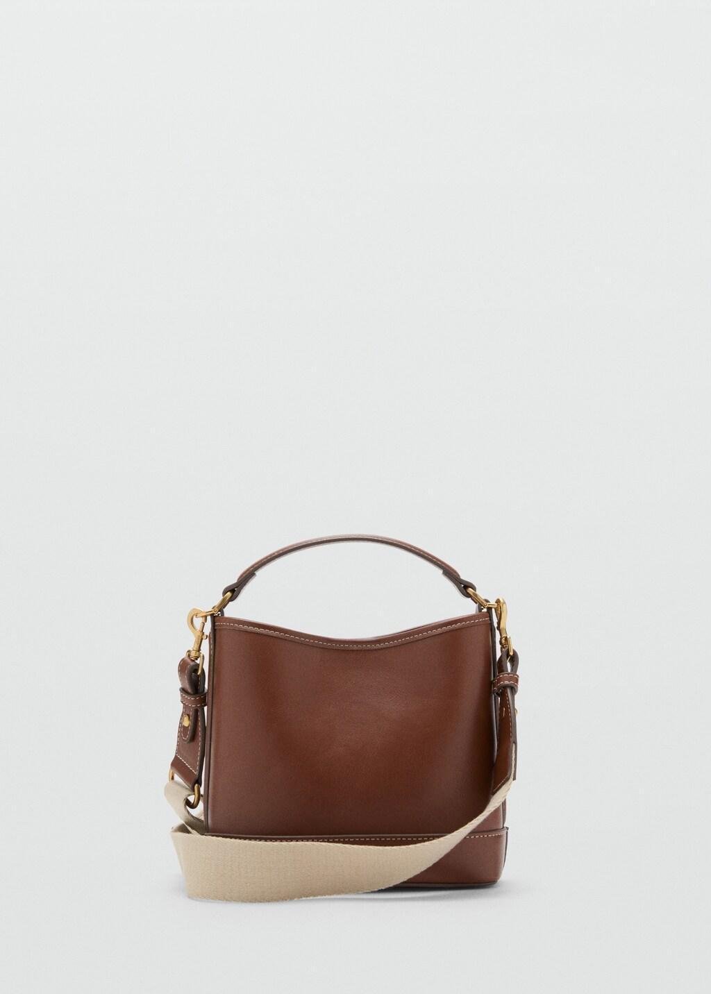 Brown Small Bucket Bag, Medium Brown, large image number 9