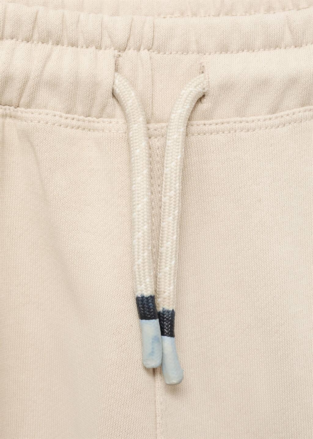 Brown Lt Pastel Cargo Joggers With Drawstring, Baby Boy, Light Pastel Brown, large image number 2