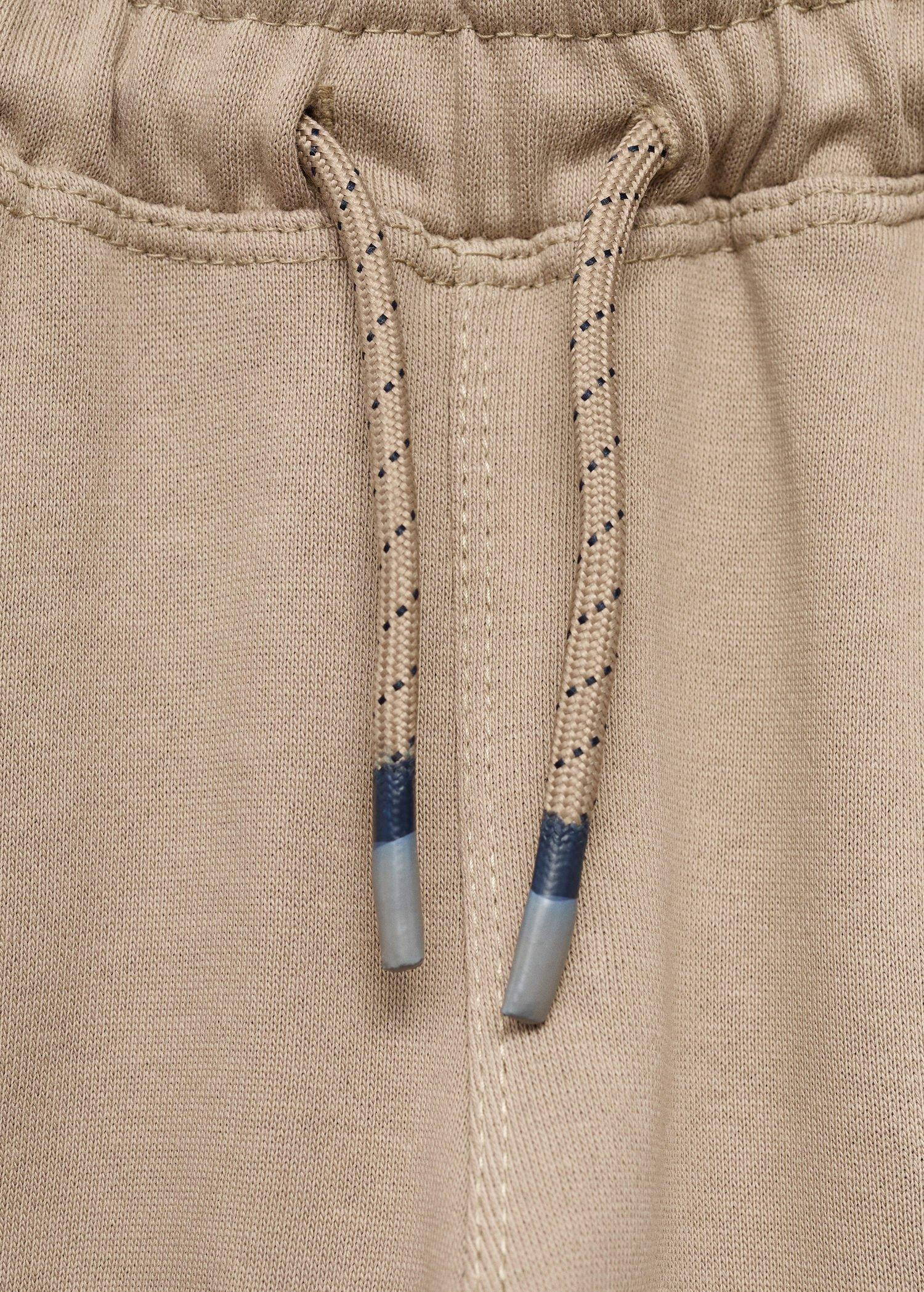 Brown Cargo Joggers With Drawstring, Baby Boys, , large image number 3