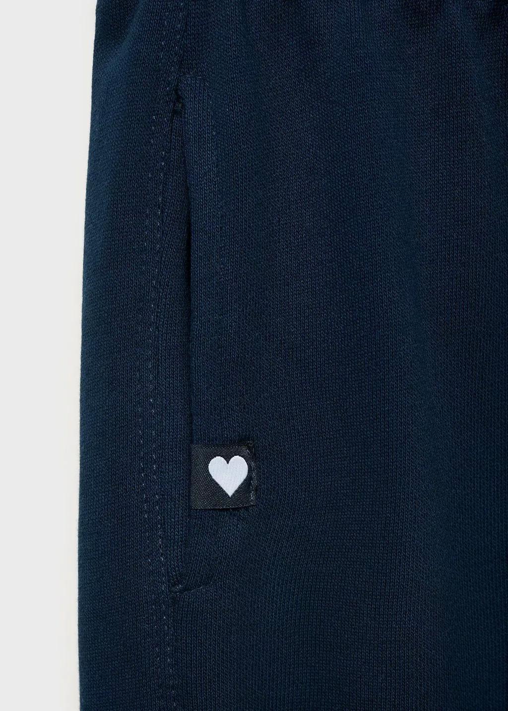 Blue Cotton Joggers With Elastic Waist, , large image number 10