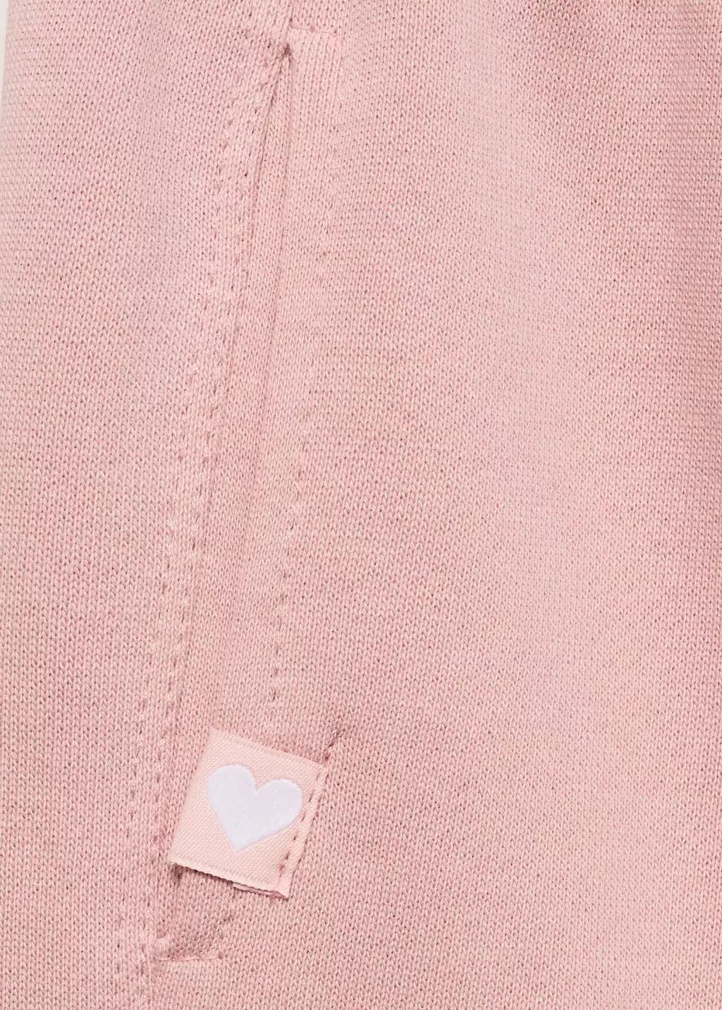 Pink Cotton Joggers With Elastic Waist, , large image number 6