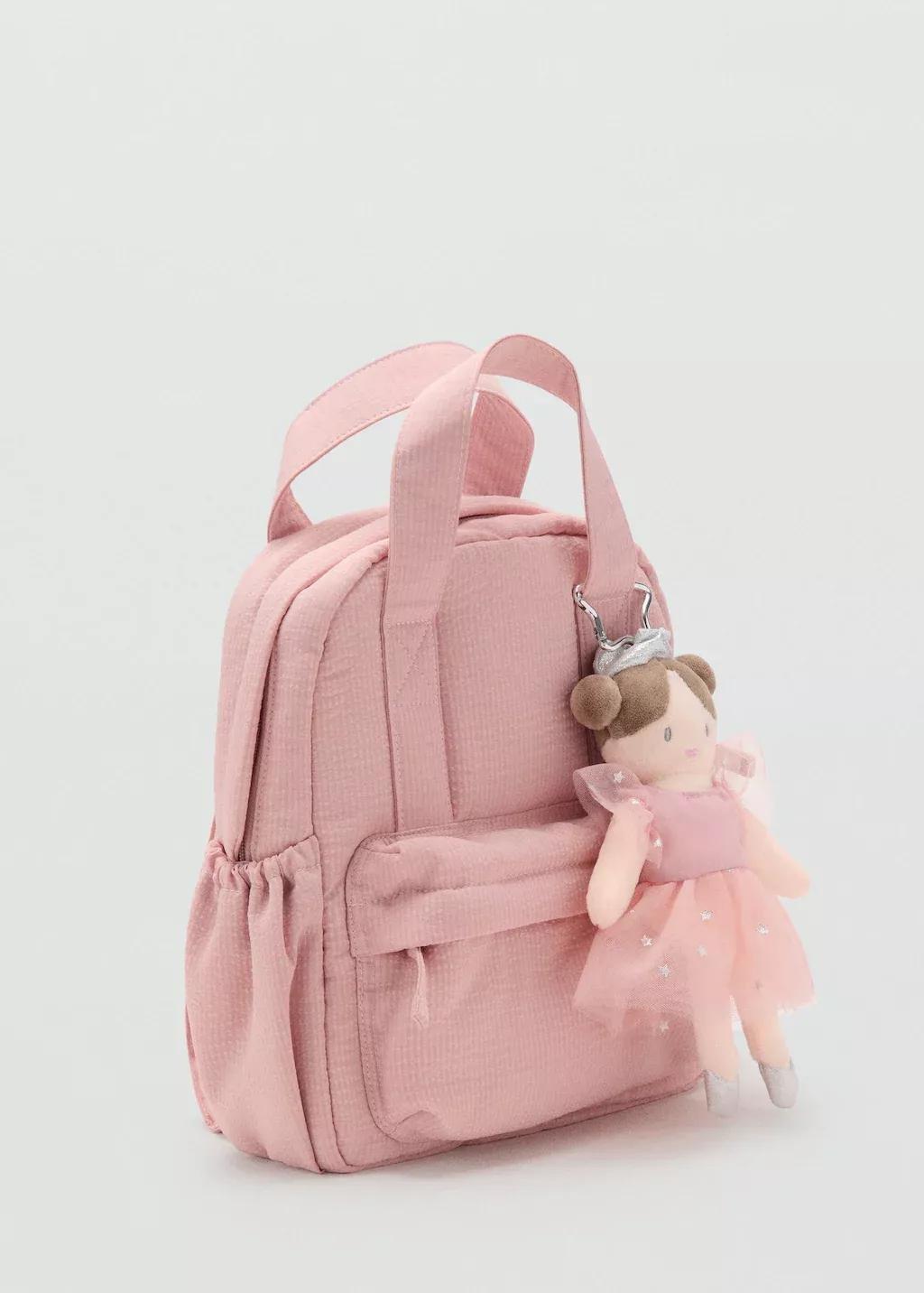 Pink Ballet Backpack, Baby Girls, Light-Pastel Pink, large image number 0