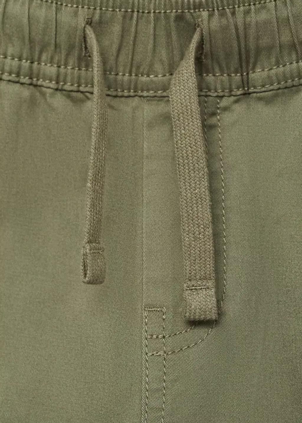 Khaki Cotton Cargo Trousers, Kids Boys, , large image number 2