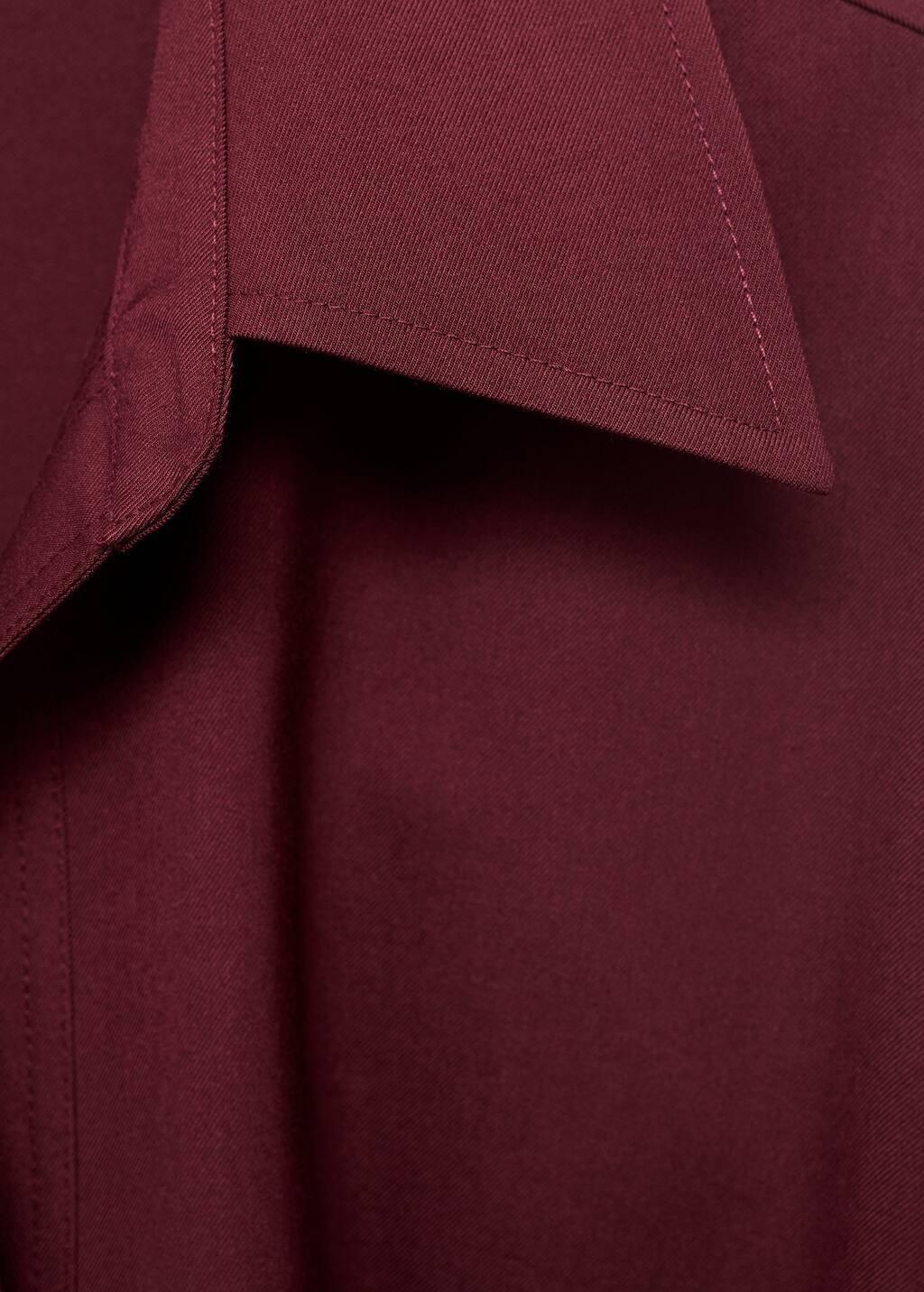 Red Wrap shirt with bow, , large image number 1