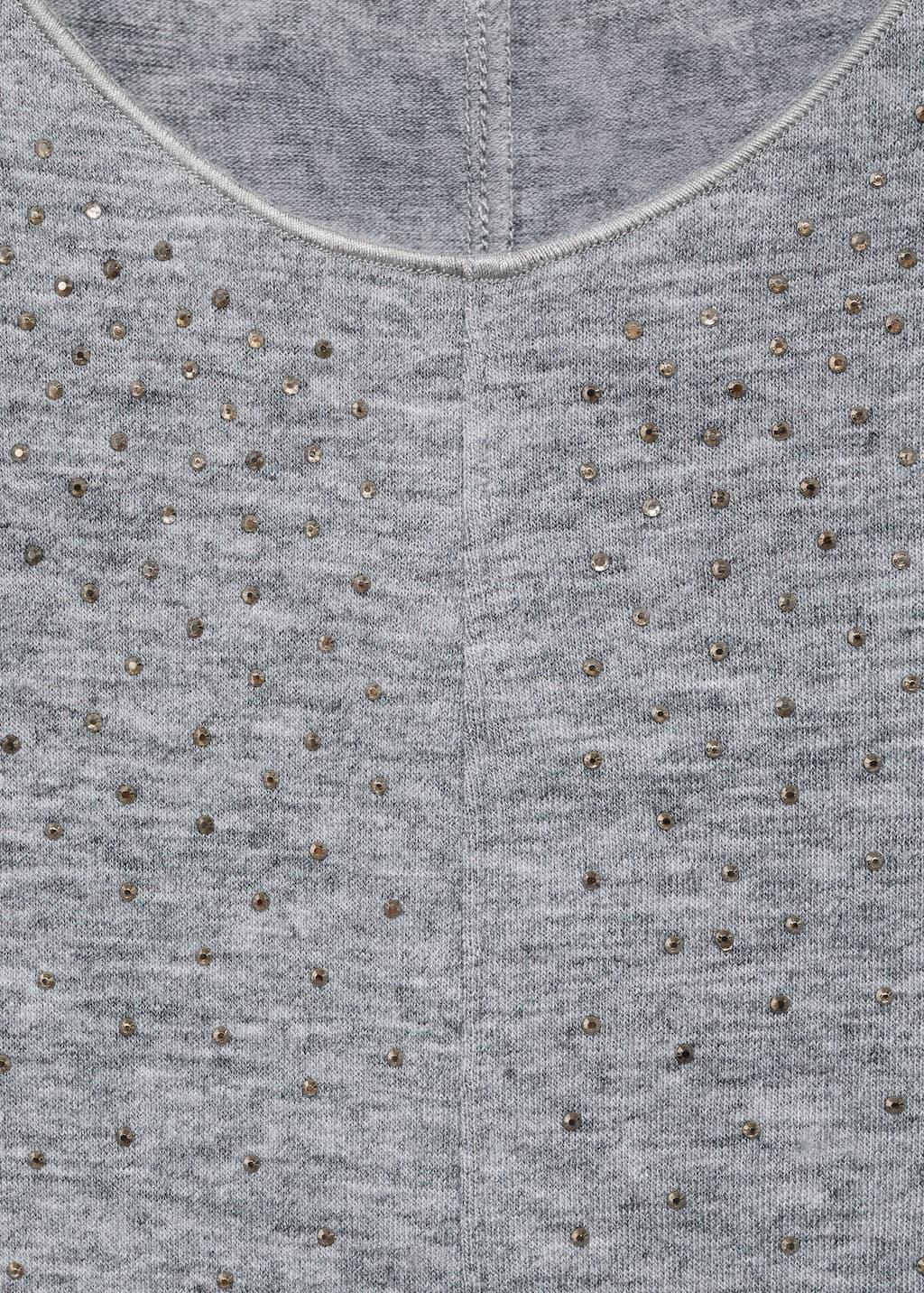 Grey Rhinestone dress with seams, , large image number 4
