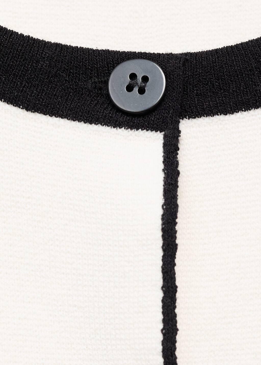 LIGHT BEIGE Knitted waistcoat with contrast detail, 0201_05, large image number 14