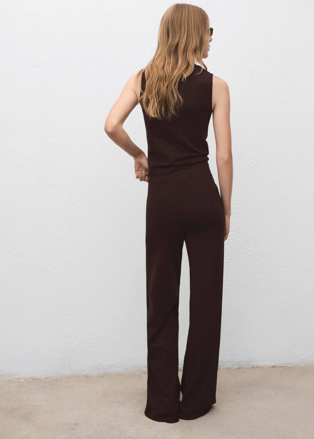 Brown Fine-Knit Top, 0201_32, large image number 7