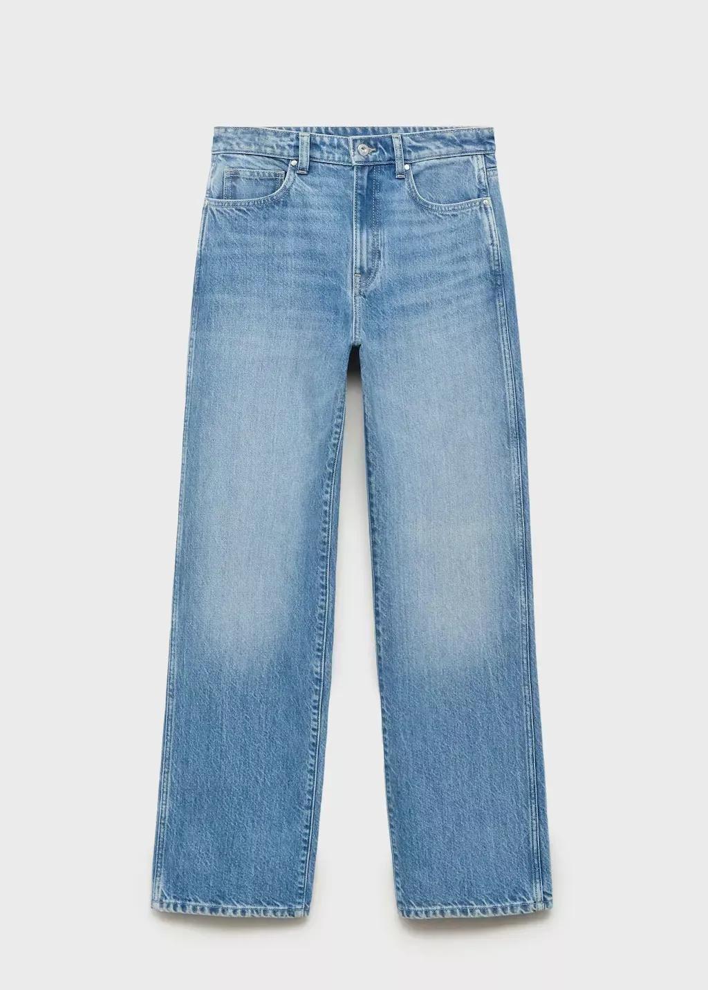 OPEN BLUE High waist straight jeans, Open Blue, medium