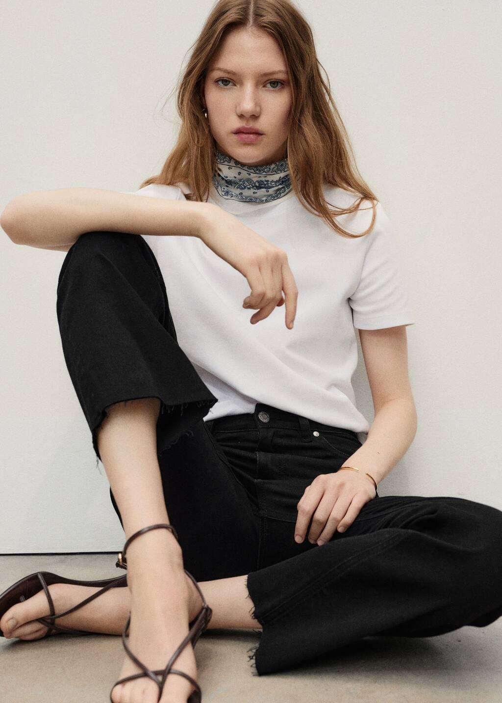 Grey Sienna flared cropped jeans, , large image number 1